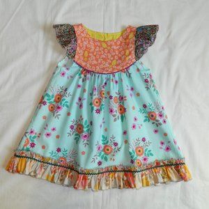 Matilda Jane Platinum Flutter Dress size 2